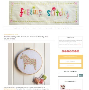 feeling stitchy blog feature instagram finds honey and blueberries